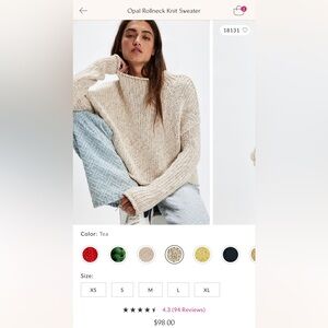 Opal Rollneck Knit Sweater